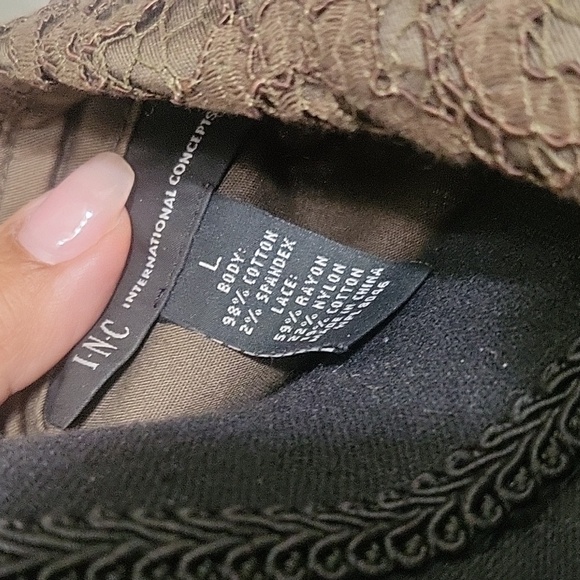 INC Army Color Jacket - Picture 5 of 8